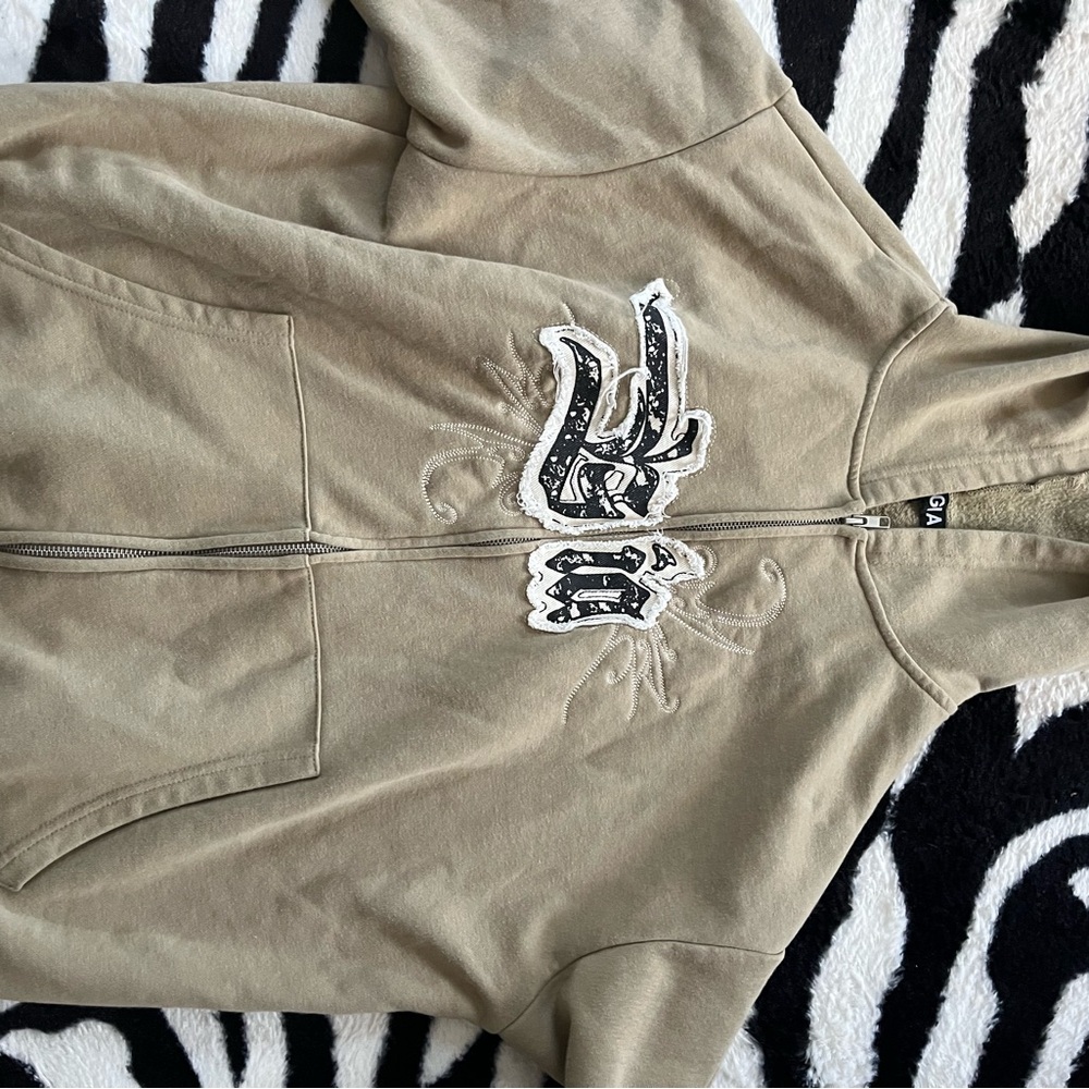 I.Am.Gia khaki oversized sweatshirt